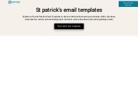 St Patrick's Email Templates [Free   Responsive]