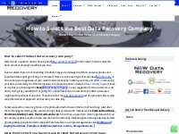 How to Select the Best Data Recovery Company - Now Data Recovery Banga