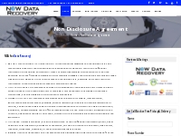 NDA for Data Recovery. We Maintain confidentialiy with clients with su