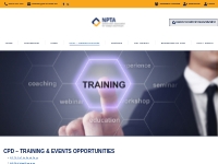 CPD - Events   Training Opportunities - NPTA
