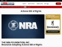 A Donor Bill of Rights | NRA Foundation
