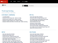 Training Course Catalog | NRA Training