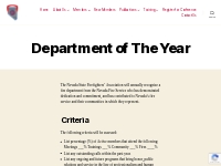 Department of The Year - Nevada State Firefighter s Association