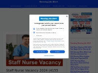Staff Nurse Vacancy 2024 Apply Online 4155 Nursing Govt Jobs