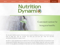 Registered Dietitian Nutritionist Longmont, CO Nutrition Dynamix