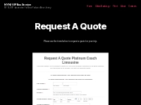 Request A Quote | NYNJ VIP Bus Service