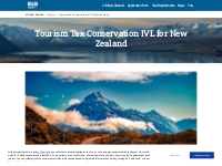 NZ International Visitor Conservation and Tourism Levy (IVL)