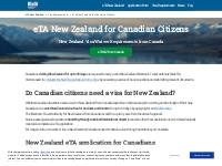 NZeTA Visa Waiver Requirements for Canadian Citizens