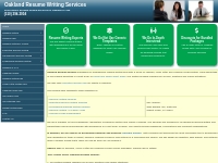 Oakland Resume Writing Services - Professional Resume Help