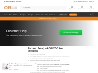 Customer Help | OB-FIT.com | 2024