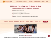 200 hour Yoga Teacher Training Certification Courses in Goa