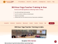 Advanced 300 Hour Yoga Teacher Training in Goa
