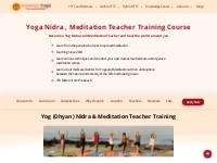 Meditation Teacher Training Certification Course in India