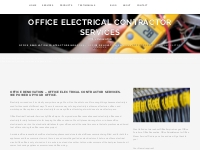 Office Electrical Contractor Services | Office Electrician Singapore