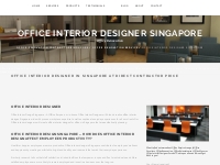 Office Interior Designer Singapore | Office Interior Design Singapore