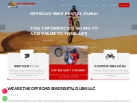 Off Road Bike Rental Dubai | Off Road Motorcycle Rental Dubai