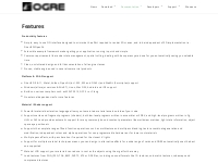 Features | OGRE - Open Source 3D Graphics Engine