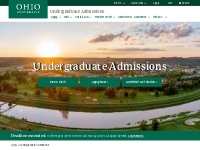 Undergraduate Admissions | Ohio University