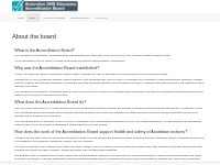 Australian OHS Education Accreditation Board     About the board