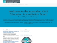 Australian OHS Education Accreditation Board     Annual Report   Strat