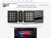 Access Control Products--Rugged Keypads and Keyboards with Trackball