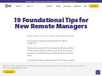 19 Foundational Tips for New Remote Managers | Olark