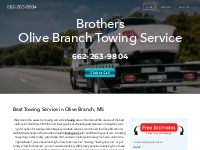 TOWING SERVICE OLIVE BRANCH, MS | Call 662-263-9804 | 24 HOUR TOWING S