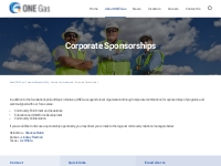   	ONE Gas - About ONE Gas - Corporate Responsibility - Community Inve