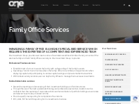 Family Office Services - One Investment Group