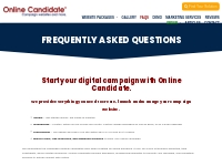 Online Candidate Frequently Asked Questions (FAQs)
