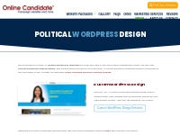 Political WordPress Website Design - Online Candidate