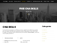 CNA Skills | Free CNA Skills