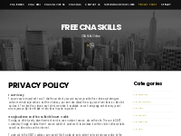 Privacy Policy | Free CNA Skills