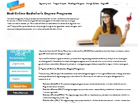 Online Bachelor s Degree, Accredited Bachelor Degree Programs