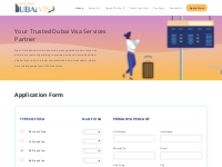 Dubai Visa Application Form, Apply Dubai Visa Online