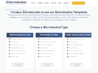 Site Induction Software Australia: Site Induction Templates