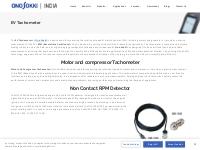EV Tachometer | Motor and Compressor Tachometer - Ono Sokki