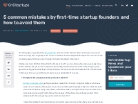 5 common mistakes by first-time startup founders and how to avoid them