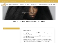 Hair Shipping Options and Terms | Free Shipping USA and Canada