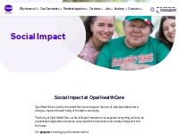 Social Impact | Sustainability | Aged Care | Opal HealthCare