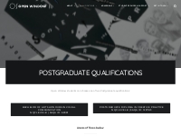 Postgraduate Qualifications - Open Window