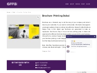 Brochure Printing Dubai - OPPS PRINT - Printing in Dubai | Great Price