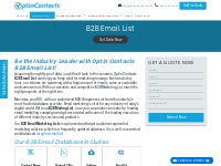 Buy B2B Email Lists | B2B Mailing List | B2B Marketing Contact Data