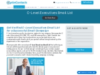 C-Level Executives Email List | C-Level Executives Contact Database