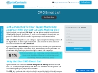 CMO Email List | Verified Chief Marketing Officers Contact Database