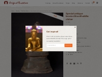 Special antique bronze Shan Buddha statue from Burma
