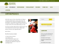Orthopedics - Orthopedic Surgeons - Orthopedic Performance