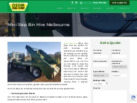 Mini Skip Hire Melbourne - Cheapest Skip Small Bins Northern Suburbs