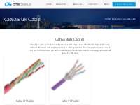 Cat6a Bulk Cable Manufacturer - UTP, FTP, SFTP Configuration | Otscabl