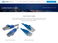 Cat5e Patch Cable Manufacturer - UTP, FTP Configuration | Otscable